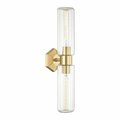 Hudson Valley 2 Light Wall Sconce 5124-AGB